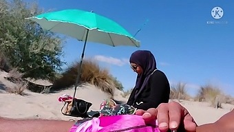 Muslim Man Surprised By Public Exposure On The Beach!