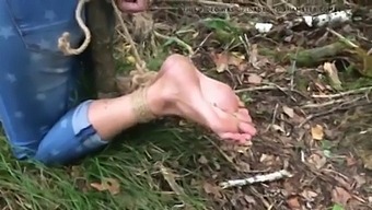 Outdoor Bondage And Foot Fetish In Homemade Amateur Video