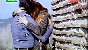 Steamy Couple'S Kiss And Playful Breast Fondling