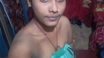 Indian Village Girl With Big Natural Tits In Selfie