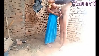 Passionate Indian Couple Relishes Marital Pleasure Outdoors