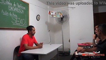 Seductive Student In Teacher Rubens Badaro'S Class