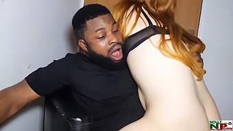 African American Man With Big Black Cock Satisfies White Woman