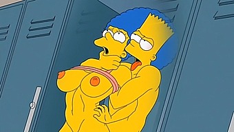 Marge, The Housewife, Experiences Intense Pleasure As She Receives Multiple Loads Of Hot Cum In All Her Holes