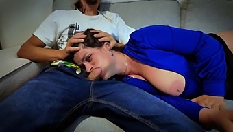 Stepmom'S Mouth Gets Roughed Up By Stepson In Steamy Video
